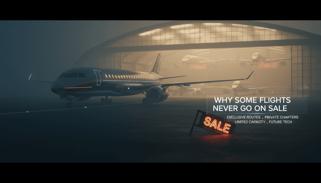 Why Some Flights Never Go on Sale